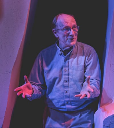 Richard Henrich on the set of his play Jarry Inside Out (Photo: K-Town Studio)